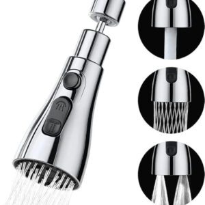 360° Rotating Faucet Aerator - 3 Mode Dual Flow Tap Extender