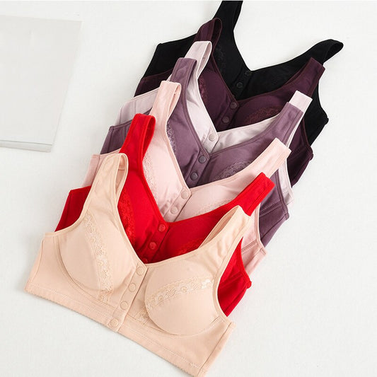 Comfy Cotton Full Cup Bralette with Detachable Chest Pad