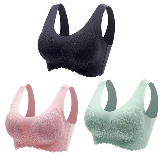 Latex Seamless Push-Up Bralette Pack of 3