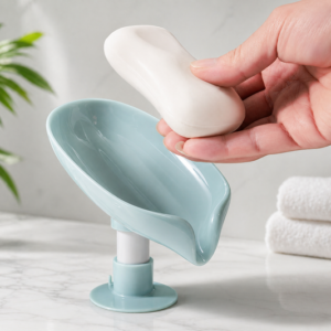 Quick Drain Soap Dish with Suction Base