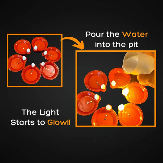 LED Light Water Sensor Diyas - Pack Options